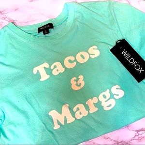 WILDFOX “Tacos & Margs” top NWT